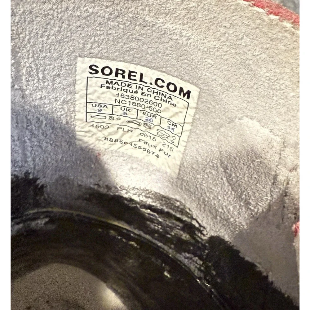 Sorel Yoot Pac Girls 9 Winter Snow Duck Boot‎ Leather Pink Waterproof Sherpa